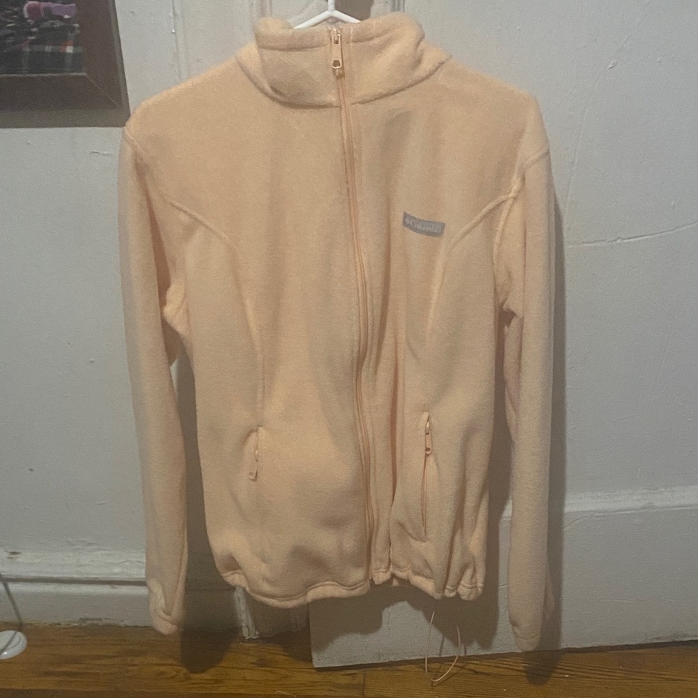 Columbia Light Peach Fleece Jacket